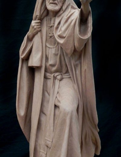 The First Station of the Cross, clay sculpture of Caiaphas