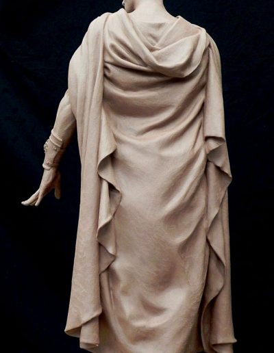 The First Station of the Cross, clay sculpture of Pilate (rear)