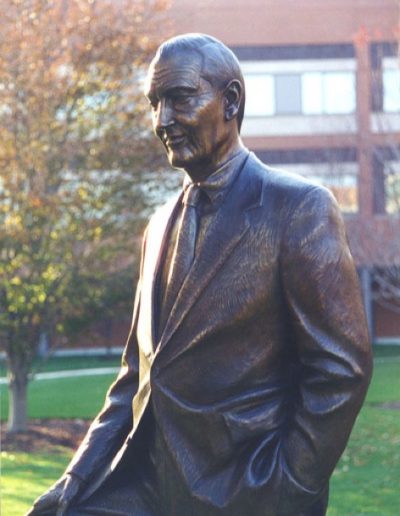 John C. Bogle Monument, 7’ bronze sculpture of the founder of the Vanguard Group by Jay Warren, NSS. Stands at The Vanguard Campus, Valley Forge, PA