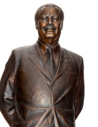 Congressman Donald Payne, 7' bronze sculpture by Thomas Jay Warren, NSS, Stands at the Congressman Donald Payne Plaza in Essex County, New Jersey